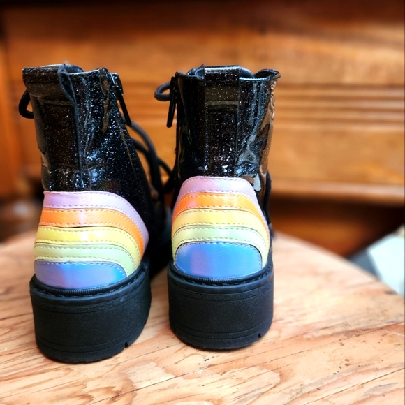 CupCake Couture Toddler girls Sky Combat Boot-size 10 - Picture 4 of 10